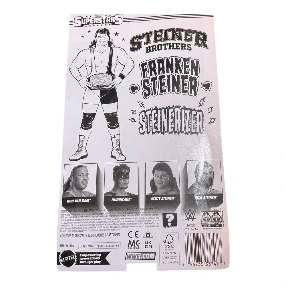 WWE Superstars Steiner Brothers Rick & Scott Steiner Series 16 Figures Unpunched